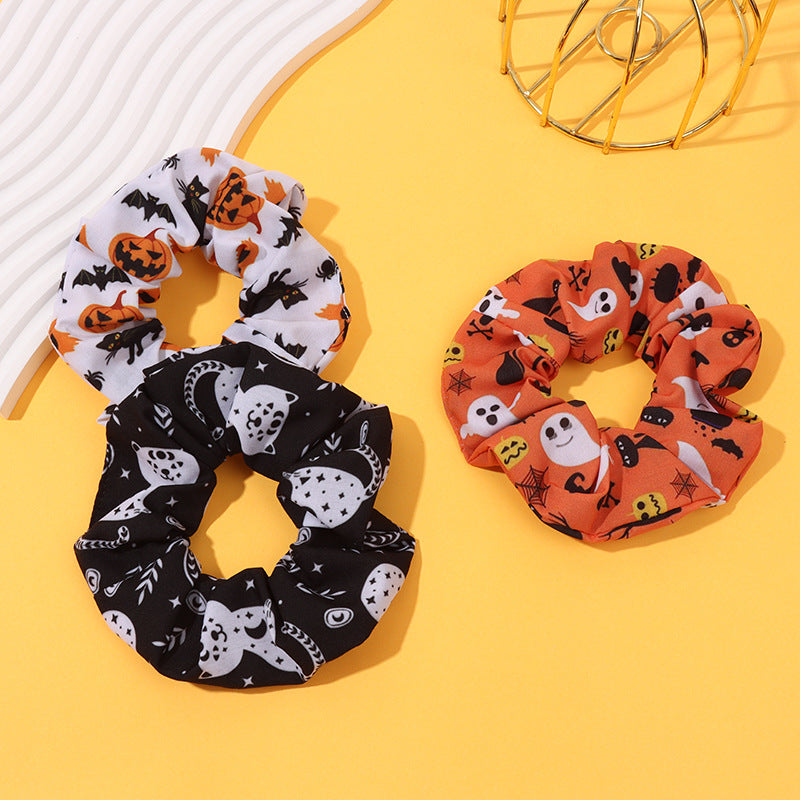 Wholesale Halloween Large Intestine Circle Party Plaid Skull Ghost Festiva Polyesterl Headband